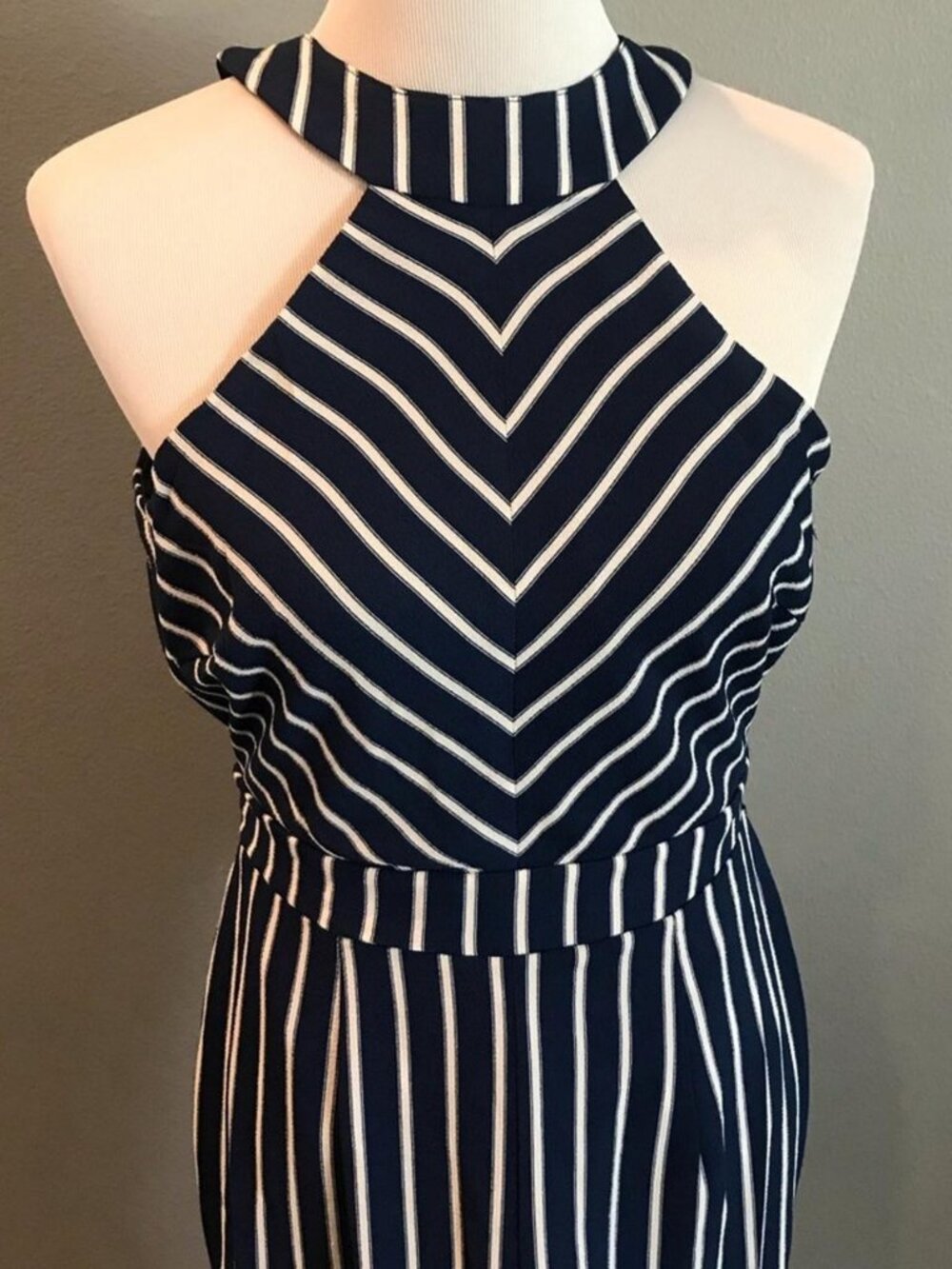 Women’s Navy pin striped